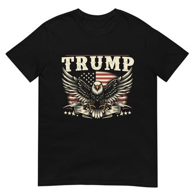 Футболка Трампа Флаг США Мерч Трампа Футболка Дональда Трампа 2025