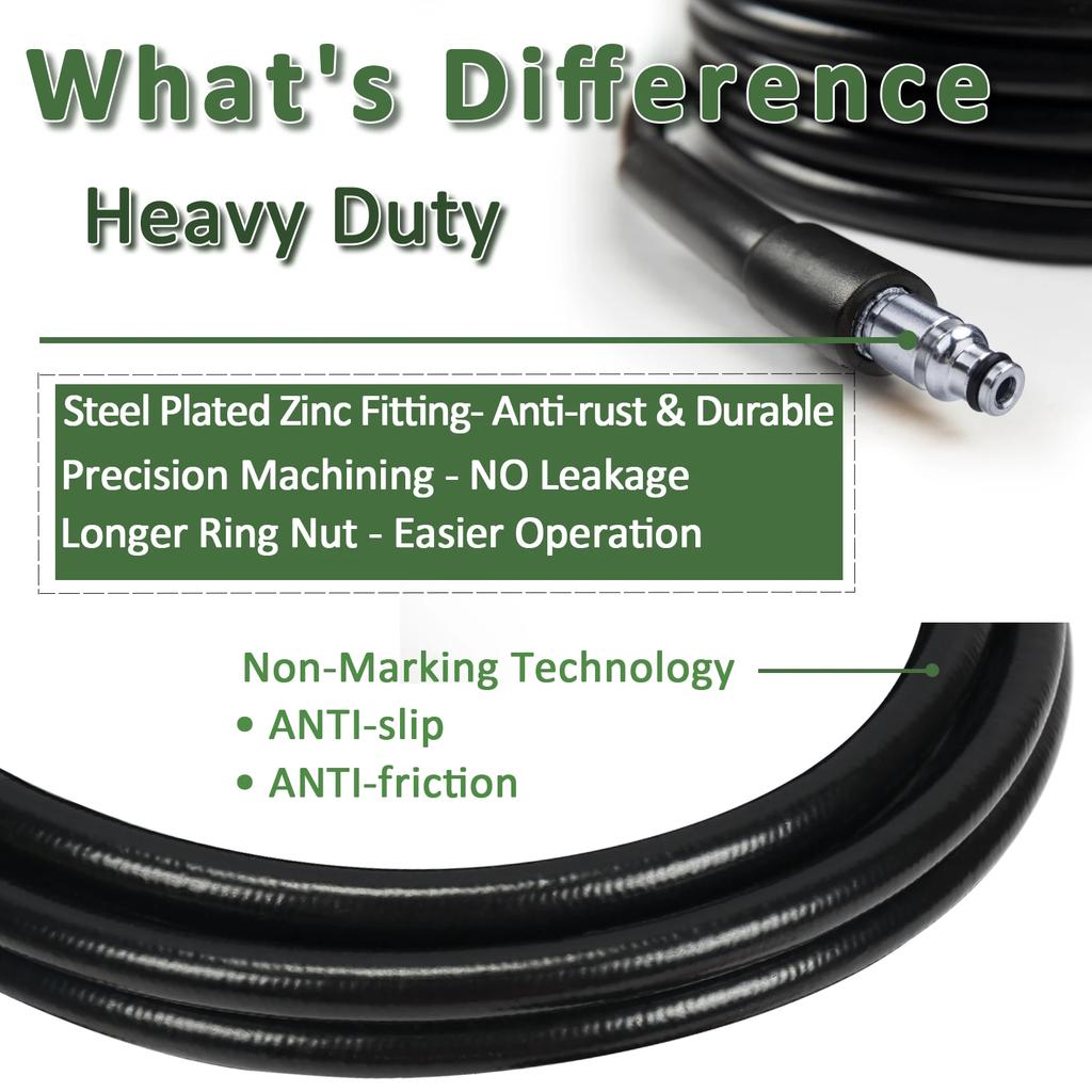 10 м шланг для мойки высокого давления, шланг для мойки автомобиля, удлинительный шланг, труба для Lavor HAMMER Huter Kohler Sterwins