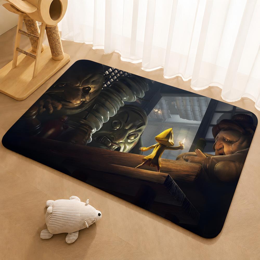Аниме-игра Little Nightmares Коврик для пола Коврик для пола Мягкий фланелевый Нескользящий коврик для двери для гостиной