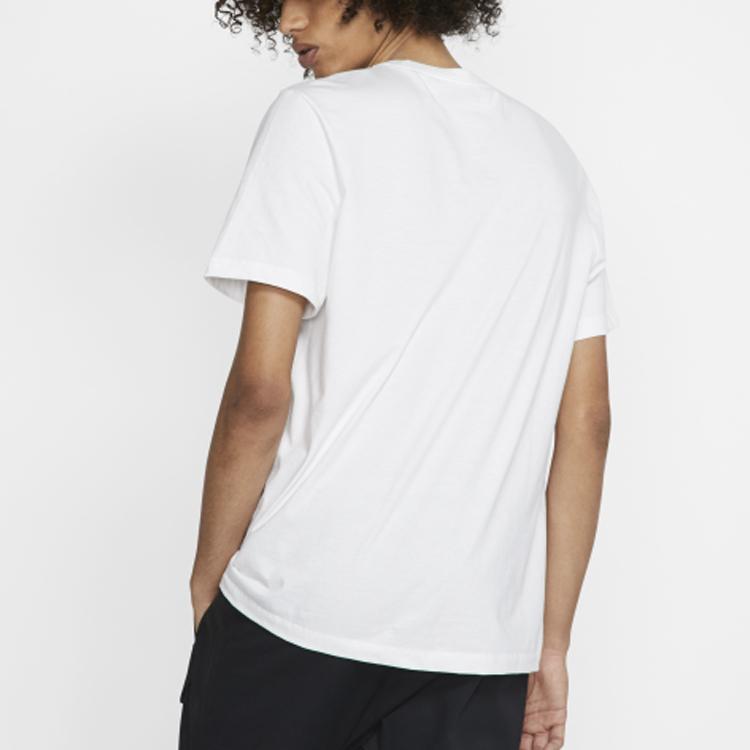 Nike Мужская футболка с круглым вырезом и коротким рукавом с логотипом, белая AR4994-100