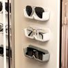Hanging Self-adhesive Glasses Storage Rack No Drilling Organizer Show Accessories