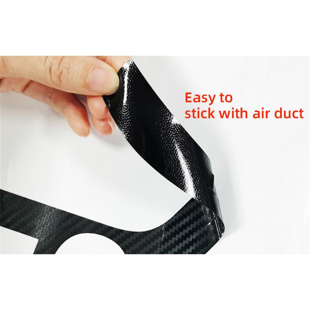 5D Carbon Fiber Look Console A/C Button Cover Trim For Toyota Corolla 2020-2024