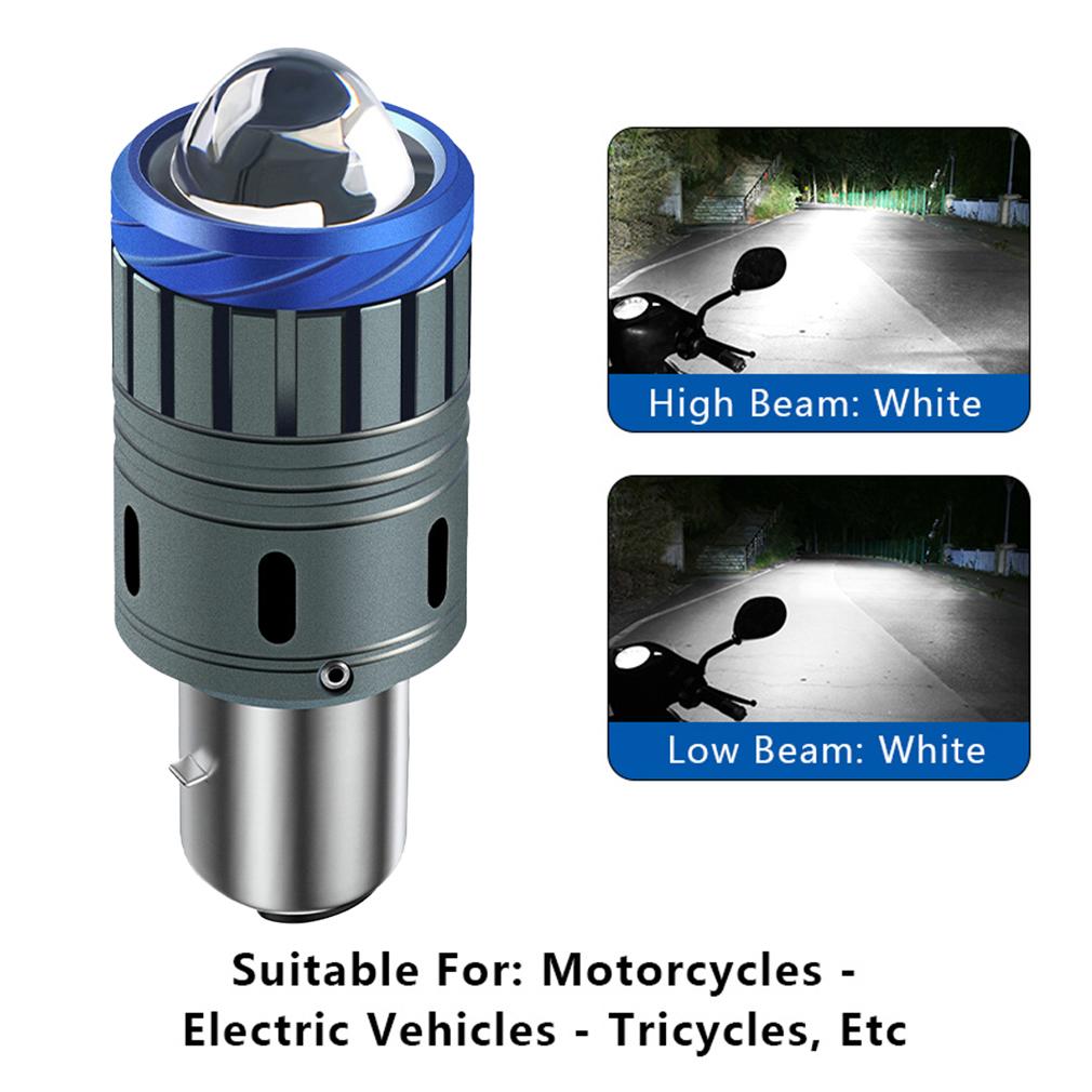 1 шт. 20000 лм Мотоциклетная фара H4 LED BA20D H6 Турбо лампа Ближний/дальний свет Мотоциклетная CSP LED Проекторная линза Лампа для мотоцикла Белый Желтый 6000K 3000K