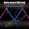 10-портовый RGB-хаб-разветвитель для материнской платы GIGABYTE AURA, кабель-удлинитель для RGB-вентиляторов, одновременное питание, синхронизация подсветки