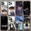 Чехол для телефона Аниме Детектив Конан Для Apple iPhone 15,14,13,12,11,Pro,X,XS,Max,XR,Plus,Mini Мягкий черный чехол
