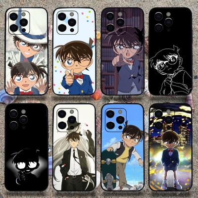 Чехол для телефона Аниме Детектив Конан Для Apple iPhone 15,14,13,12,11,Pro,X,XS,Max,XR,Plus,Mini Мягкий черный чехол
