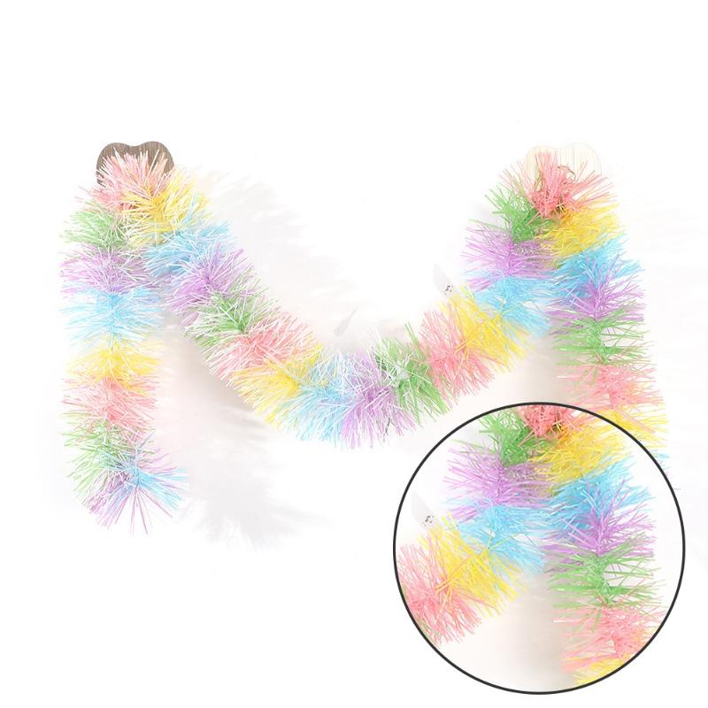 2М Рождественское украшение Цветная лента Рождественская елка Топ Украшения Розовый И Разноцветный Новый год 2026 Сделай сам Декор для вечеринки Принадлежности
