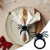 Halloween Napkin Ring Pumpkin Napkin Ring Spooky Acrylic Tableware Buckle Decoration For Party Kitchen Home Restaurant Table