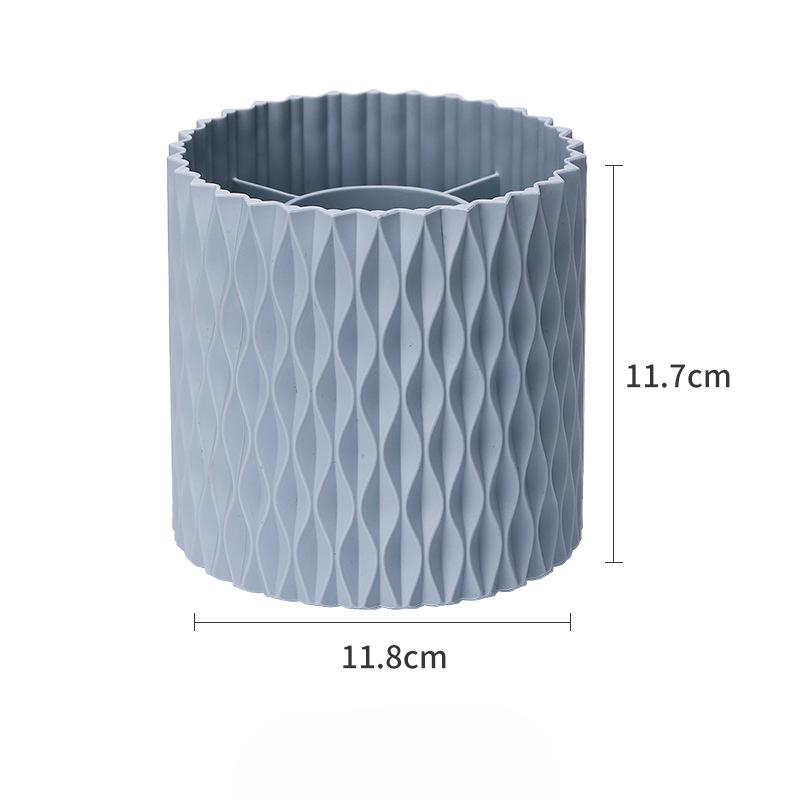 Вращающийся на 360 градусов стакан для кистей для макияжа, коробка для хранения кистей, держатель для помад, карандашей для бровей, кистей для теней, пылезащитный держатель для ручек