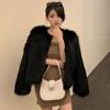 Autumn and Winter Imitation Fox Hair Furry Young Short Coat Fashion Slim Fur Coat Women