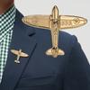 Unisex Aircraft Shape Brooch Pin Suit Shirt Collar Badge Accessory Gift