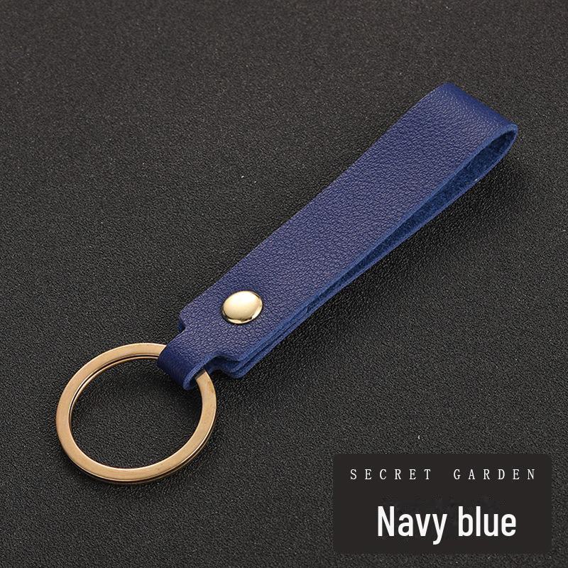 Custom Multicolor PU Leather Keychain - Perfect Business Gift for Car Keys