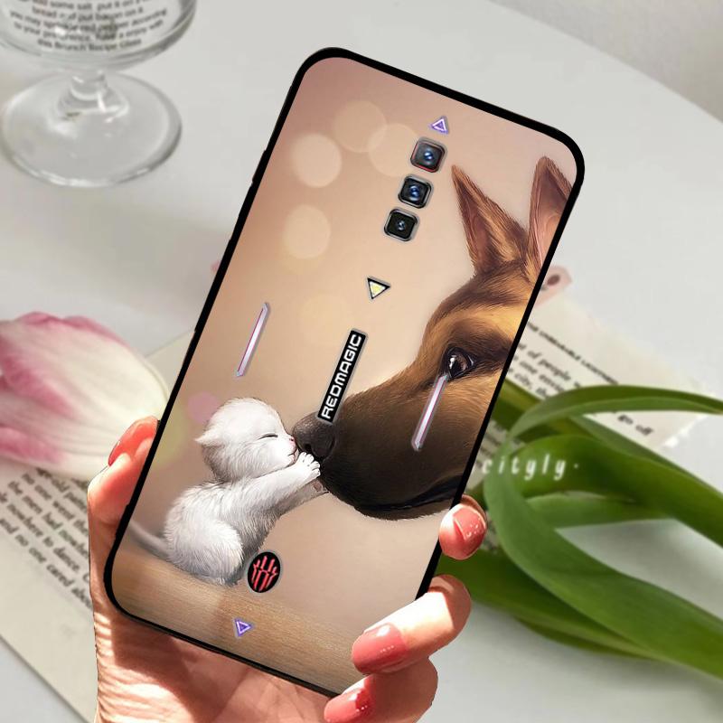 Чехол для ZTE Nubia Red Magic 6 Ударопрочный Мягкий ТПУ Силиконовый Чехол для Телефона Для ZTE Nubia Red Magic 6S Pro Capa Мультяшный RedMagic 6