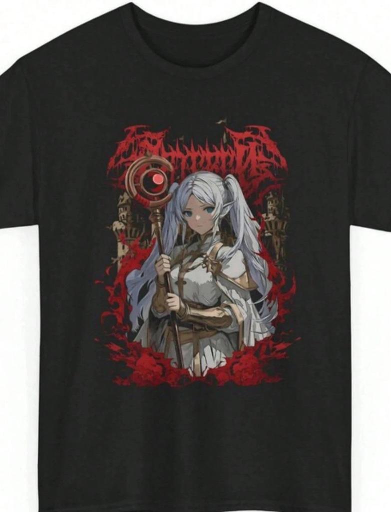 Anime Funny Frieren End Beyond T-Shirt Unisex#4