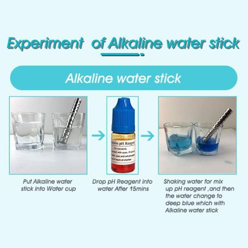Alkaline pH Water Filter Sticks Portable Hydrogen Mineral Purifier Naturally Increases pH Levels Decreases ORP
