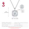 Minimalist S925 Silver VVS Moissanite GRA Certificate Thin Round Cable Link Chain Birthday Gift Hot Selling Cushion Neck Chain