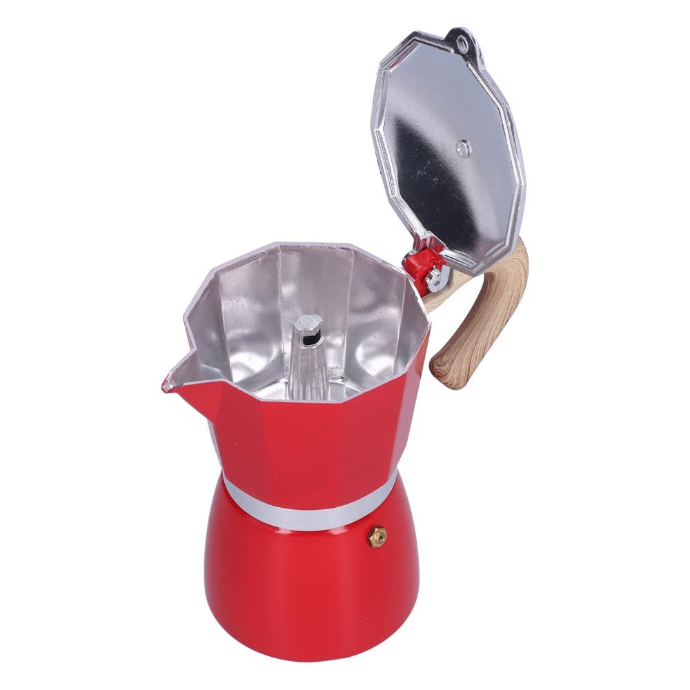 300ML Capacity Moka Pot Aluminum Alloy Coffee Maker Coffee Brewing Coffee Kettle Home Use