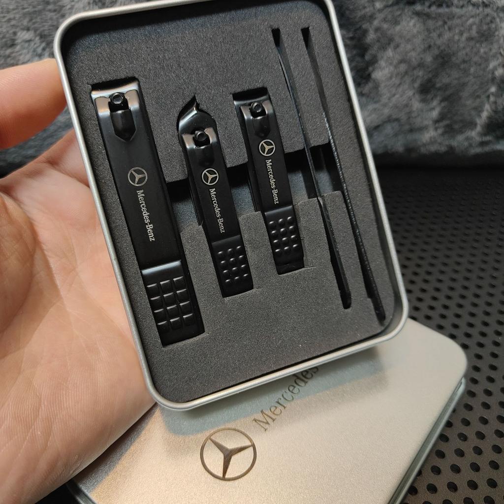 MEA4 Nail Scissors Set Portable Household Nail Clipper For Mercedes Benz GLC W205 W212 W204 W213 W203 W176 W222 W211 W177 W214 X253