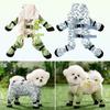 Reflective Stripe Dog Four-Legged Pants Back Adjustable Dog Jumpsuit Shoes  Pet Strolling