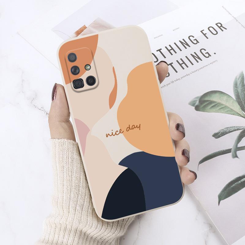 Силиконовый чехол для телефона Samsung S22 Ultra S20 FE S21 Красочный чехол для Samsung Galaxy A 12 A32 A51 A52 A52S 5G A71 A53 A33 A21S A31 A72 A50S Shell
