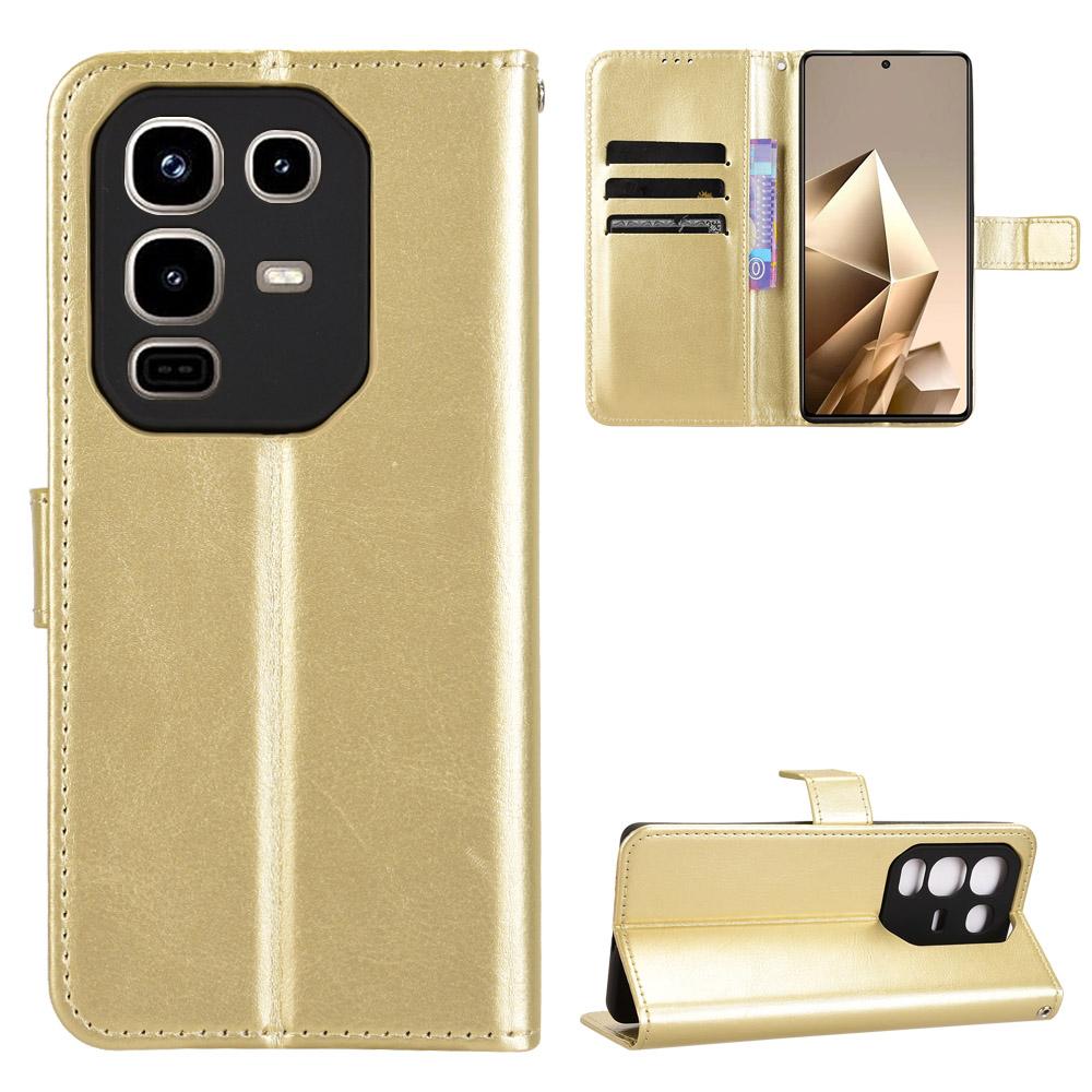 Флип-чехол для Infinix Note 50 Pro 4G из искусственной кожи с полной защитой корпуса [Flip Vintage Leather] Прочный ретро-чехол для телефона