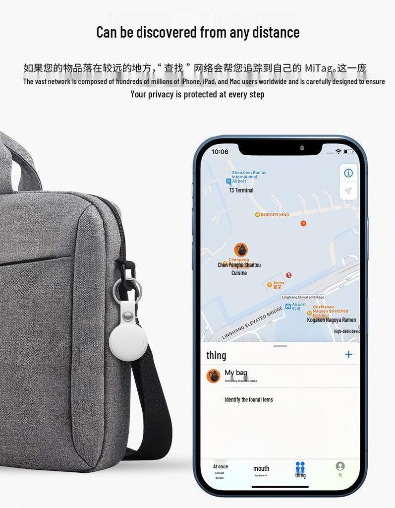 MiTag Anti-Loss Device: Pet Locator & AirTag Alternative