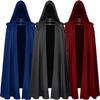 2025 Medieval Wizard Costume: Hooded Cloak and Death Robe Cape