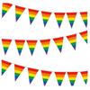 Rainbow Pride Pennant Flags Banner Gay Pride Pennant Banner for Bar Outdoor Party Garden Decorations
