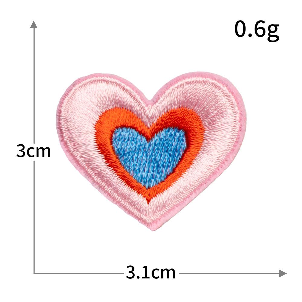 Sweet Taste Embroidery Cloth Sticker Pink Series Valentine'S Day Clothes Decoration Computer Embroidery Badge Diy Patch