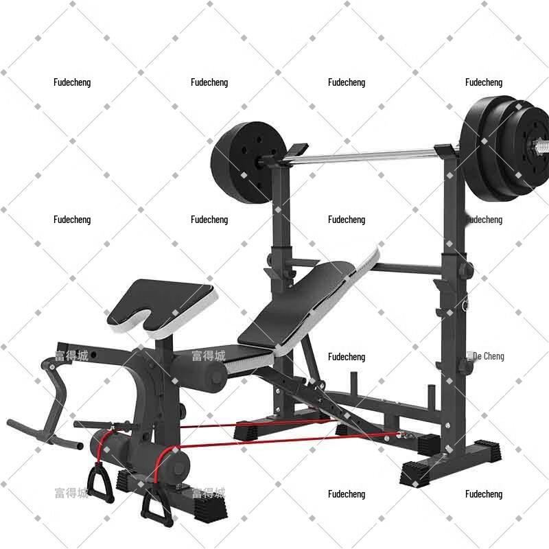 Multi-functional Squat Rack & Bench Press Barbell Set
