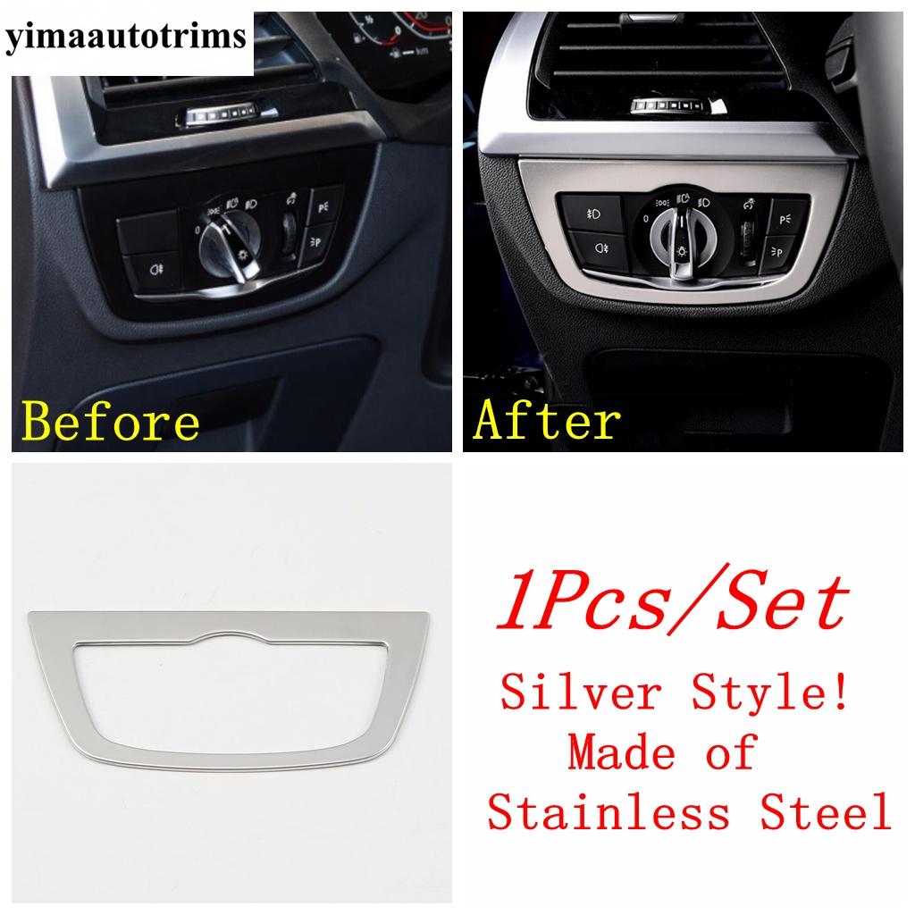 Head Light Button / Warning Lamp / Readligt Readlamp Cover Trim Car Accessories For BMW X3 G01 2018 - / X4 G02 -