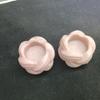 5.5cm Rose Quartz Green Aventurine Candle Holders Many Different Materials Flower Shaped Candle Sticks for Home Decoration