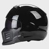 ZR-881 Samurai Helmet: DOTECE Certified Retro Motorcycle Helmet with Removable Chin Guard