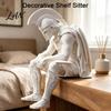 Living Room Table Decor Sitting Roman Centurion Statue, Shelf Sitter Soldier Figurine, Unique Personalized Gifts Ancient Armored Warrior Ornament for