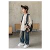 Fashion Boys Jeans Spring And Autumn New Korean Style Children's Loose Casual Pants