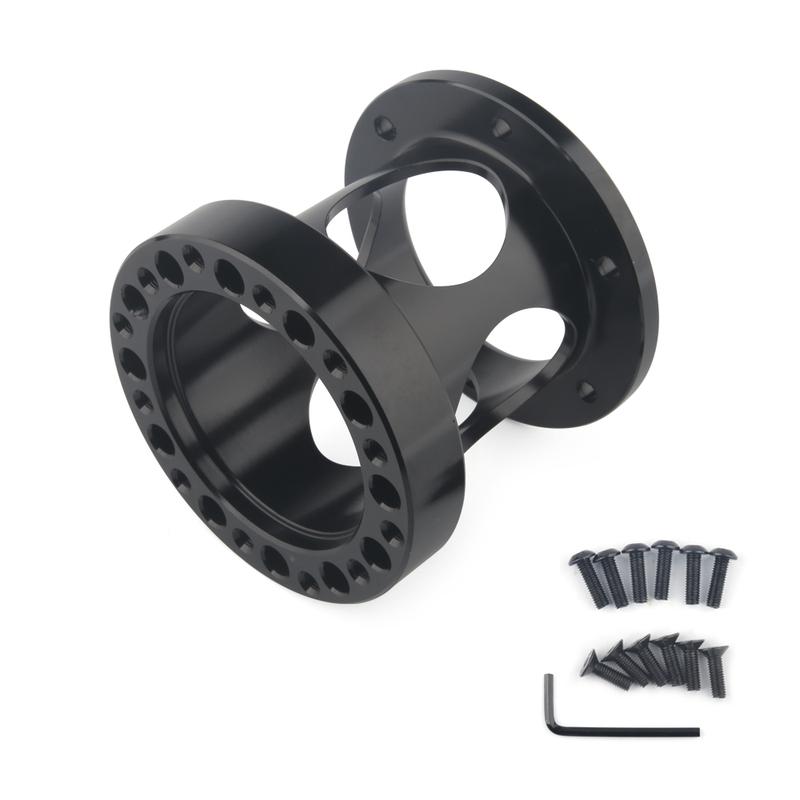 New hollow out Universal Steering Wheel Hub Spacer 51/76/101 mm Steering Wheel Hub Boss Kit Adapter Spacer Black