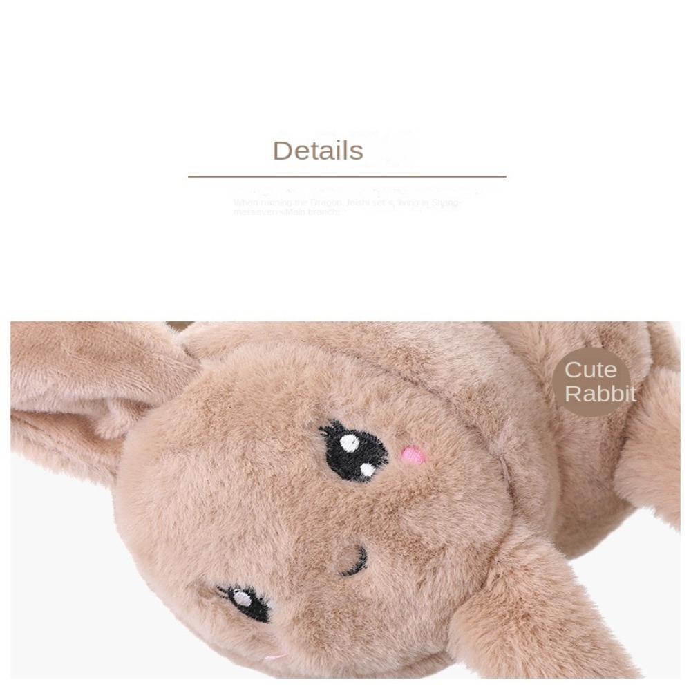 Шапки с ушками для детей и взрослых, подарки, защита ушей, двигающиеся кроличьи наушники, грелки для ушей, зимние плюшевые наушники