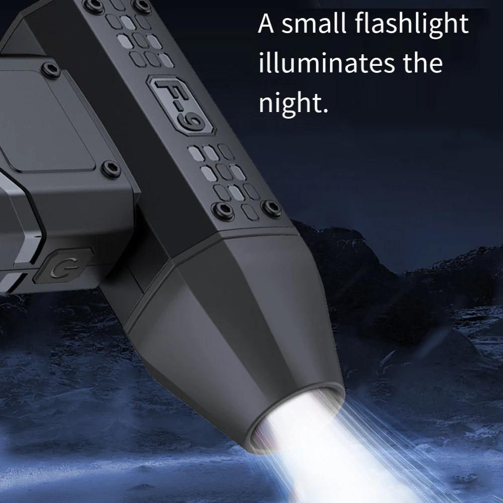 Mini Turbo Jet Fan 160000 RPM Digital Display Turbo Fan USB Rechargeable Brushless Motor Hair Dryer Powerful Blower With High Speed Duct Fan