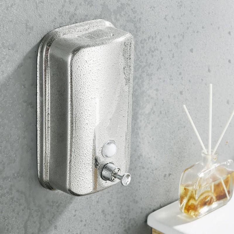 Modern High Quality Manual Stainless Steel Liquid Wall-mounted Soap Dispenser
