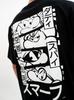 Smurfs Cartoon Men's Oversized Short Sleeve T-Shirt Black L