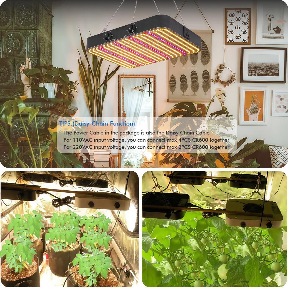 Светодиодная квантовая панель для растений: Высокоэффективный полный спектр для закрытых теплиц