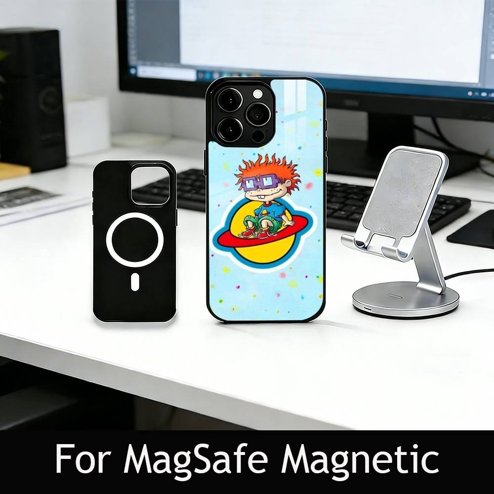 Rugrat C-Chuckie A-Angelica Phone Case For iPhone17,16,15,14,13,12,11 Plus,Pro Magnetic For Magsafe Wireless Charging