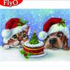 Diamond Embroidery Christmas Cat Craft Kit Sale 5D Diamond Painting Dog Animal Mosaic Cross Stitch Home Decoration