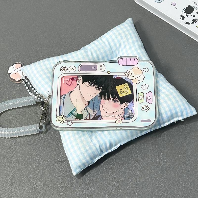 Cartoon Graffiti Digital Acrylic Photo Frame Cute Animal Photocard Holder 3 Inch Kpop Idol Anime Card Sleeves Original Design