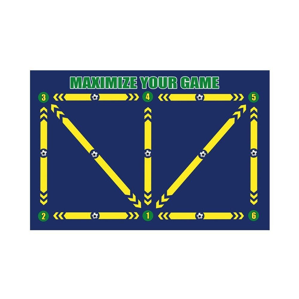 Улучшите навыки контроля мяча. Футбольное тренировочное одеяло для шагов. Резиновый нескользящий коврик для упражнений.