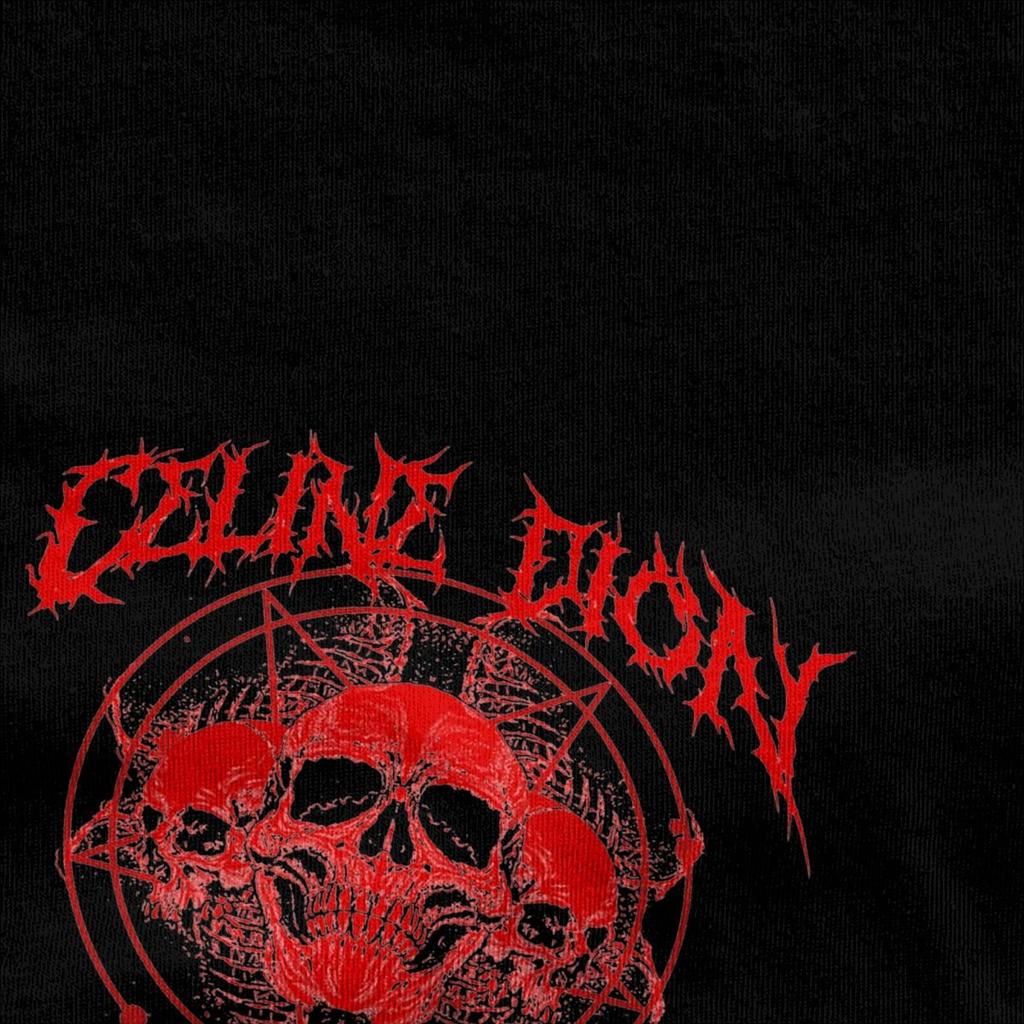 Мужские Celines Metal Dion My Heart Will Go On Металлические Футболки Одежда из Чистого Хлопка Летняя Футболка с Коротким Рукавом Футболка с Круглым Вырезом