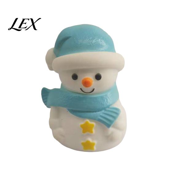 Cute Holiday Decorations for Micro Landscape Christmas Vinyl Figurines, Santa Claus Snowman Reindeer Mini Statue, Desk Ornaments Small Desktop