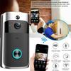 Smart Video Doorbell Wireless Wifi Anti-Theft Camera with Indoor Ringtone Two-way Dialogue Night Vision APP Control for Iphone Android Doorbell