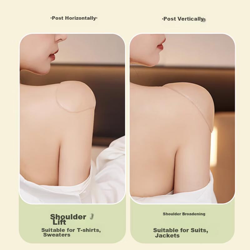 LangSha Right-Angle Shoulder Pad, Shoulder Shaper for Suits And Clothes, Silicone Anti-Slip Shoulder Pad, Suitable for Men And Women, 1 Pair