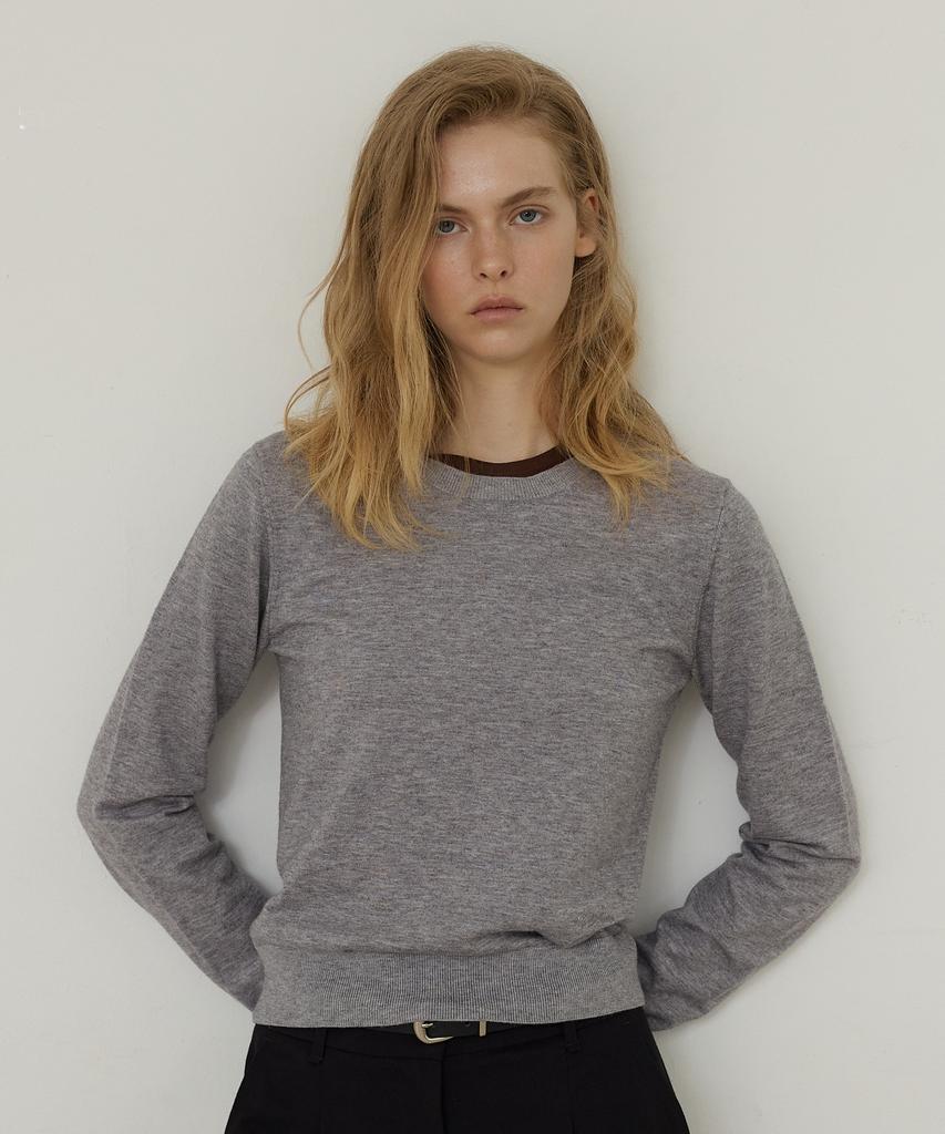 CITYBREEZE Washable Round Neck Knit_5 Colors